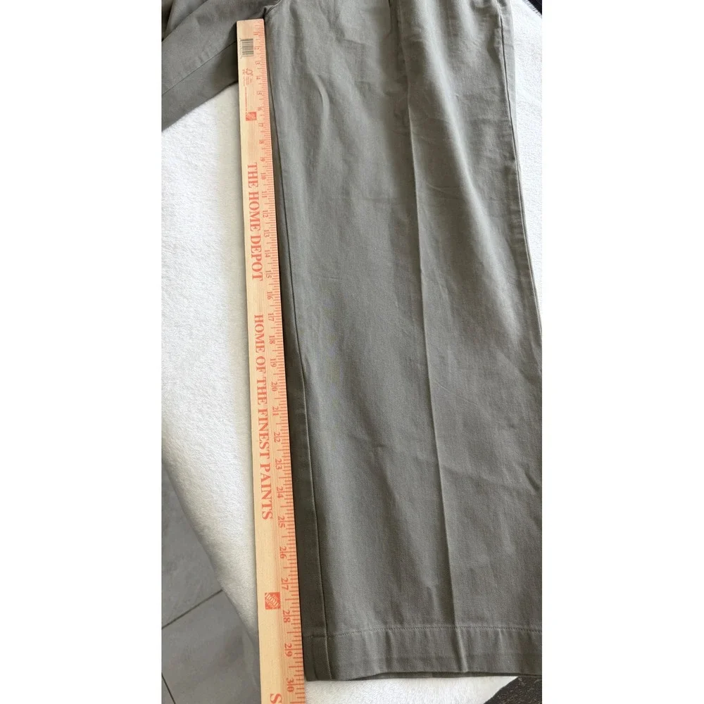Polo Ralph Lauren Andrew Pant Mens 40x32 Olive Pleated Chino Relaxed 100% Cotton